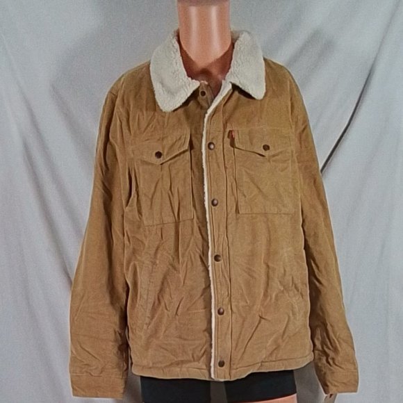 Levi's men's corduroy sherpa lined cheap trucker jacket